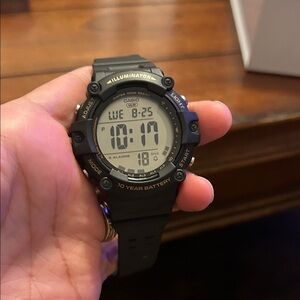 Casio Black Digital Smartwatch with Illuminator